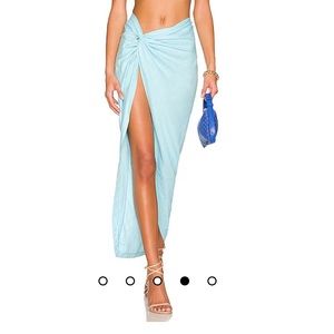 OW Collection x REVOLVE Iris Skirt  in Coral Blue in XS, NWT! Never worn